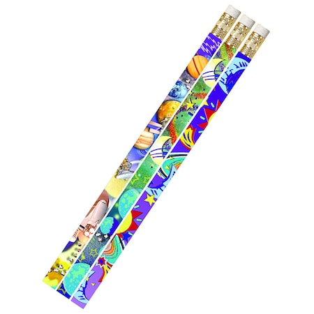 Musgrave Pencil Co Galaxy Galore Motivational Pencils, PK144, 144PK 1495